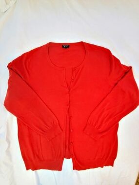 Talbots Red Cardigan Size 2X